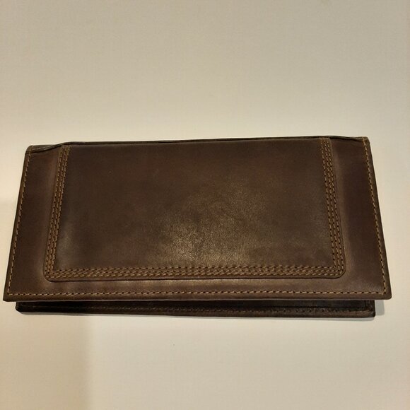 Carhartt Men's Leather Wallet Checkbook Style - Picture 3 of 3